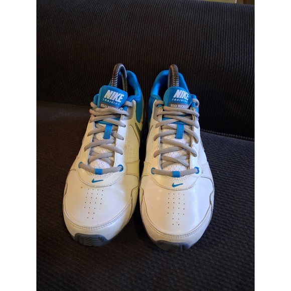 Nike Training Reax Rockstar 2 Blue & White Women's Shoes 454473-102 Size 7.5 - Picture 2 of 8